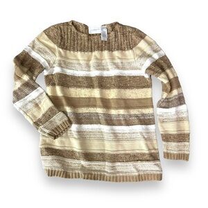 Liz Claiborne stripped knit sweater